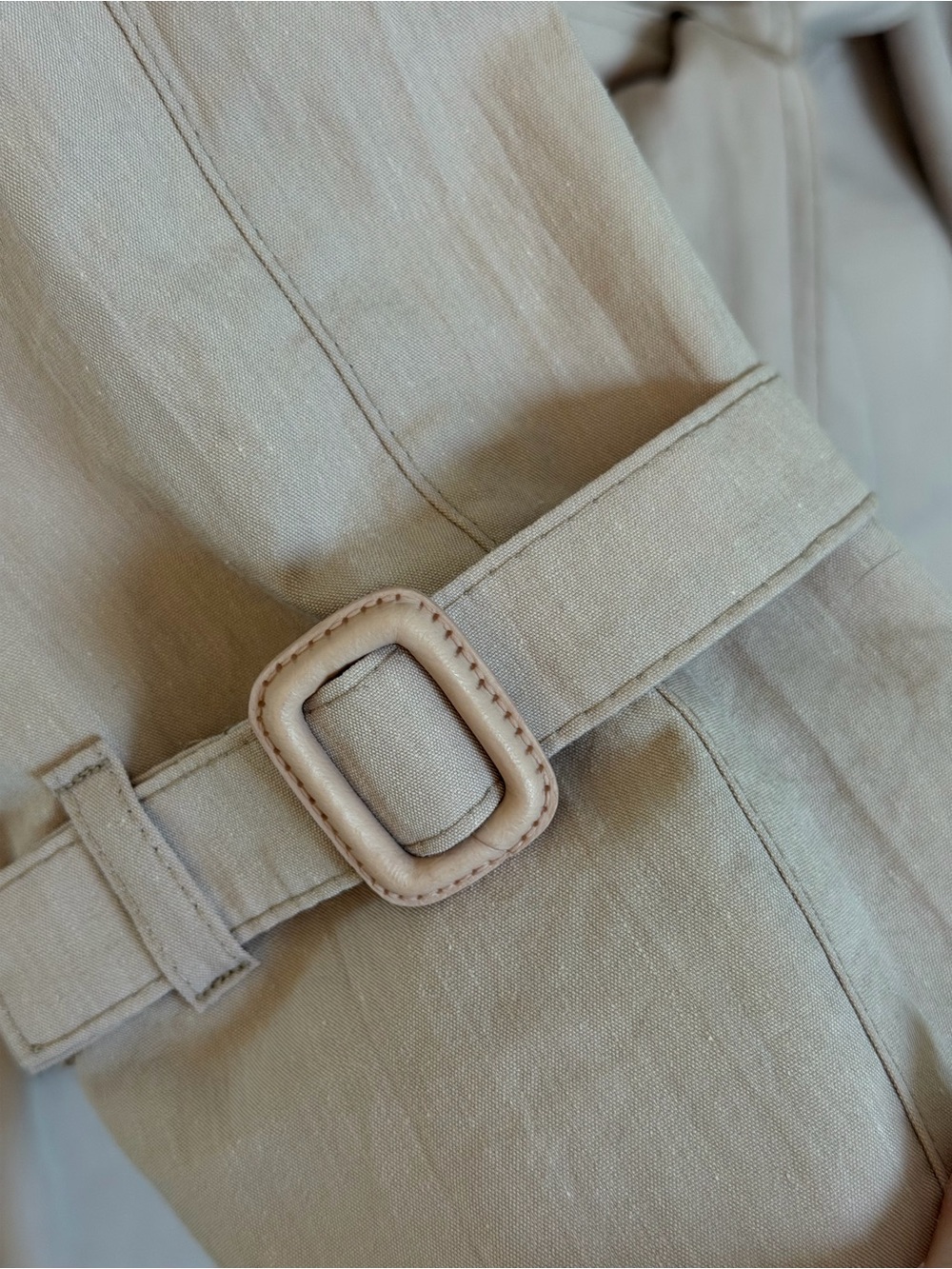 London Fog Blush Trench Coat with Belt - Women - Picture 6 of 9